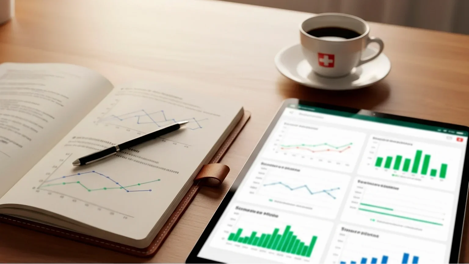 Strategische Wettanalyse mit Notizbuch und Sportstatistiken